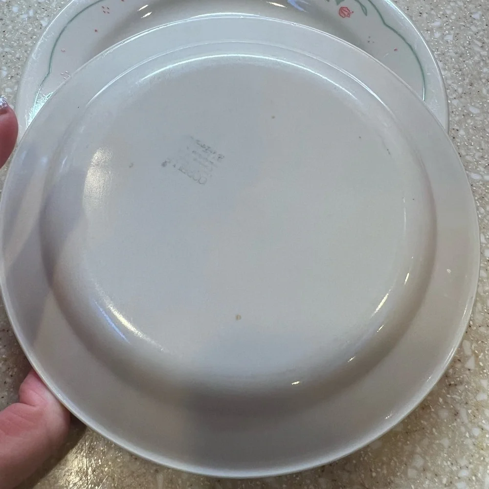 Set of 6 CORELLE CALICO ROSE 7.25 Salad or Bread small plates
